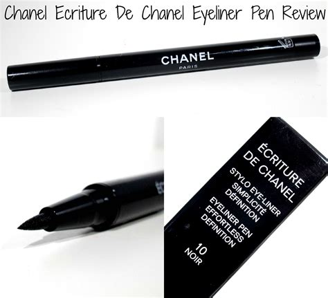 ecriture de chanel|De Chanel eyeliner pen.